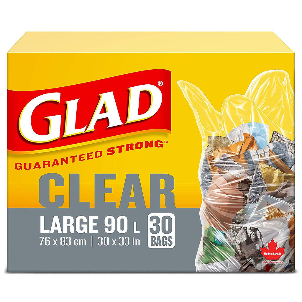 Glad Clear Recycling / Garbage Bags - 30/Box
