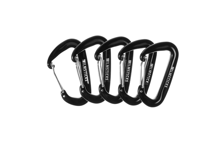 Filmsticks Carabiner - Wire Gate - Black - 5-Pack