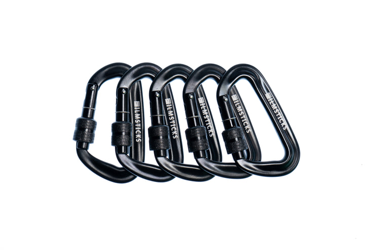 Filmsticks Carabiner - Locking - Black - 5-Pack