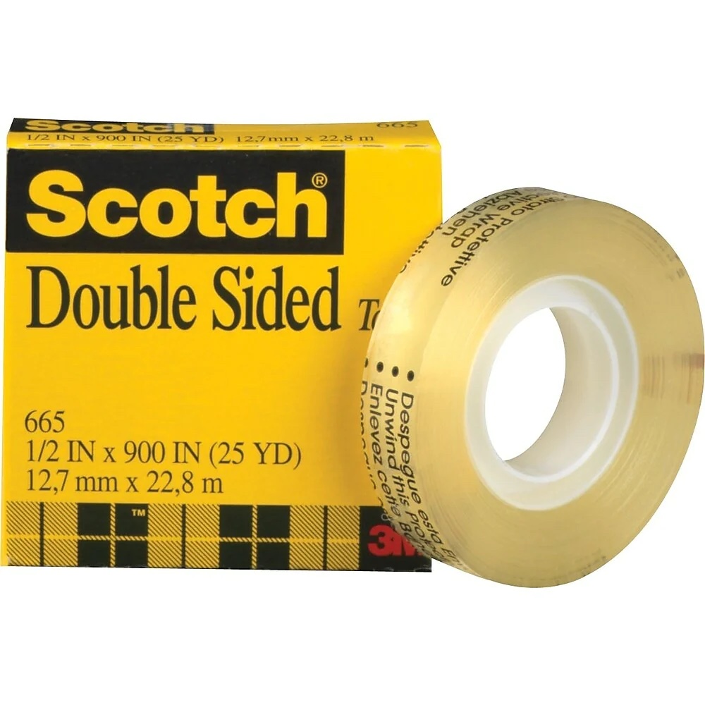 Scotch 665 Double-Sided Tape - 1/2in