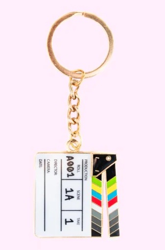 Chloe Cruz Movable Slate Keychain - With Writing