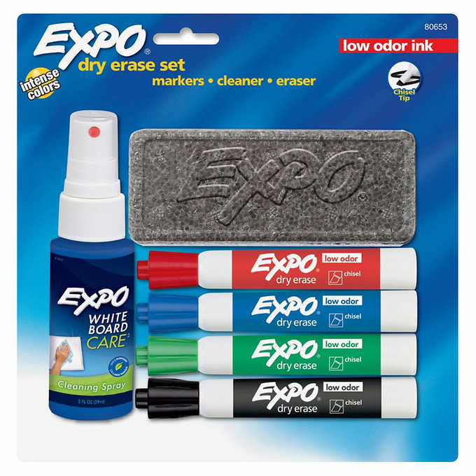 Whiteboard Dry Erase Set - Marker and Eraser