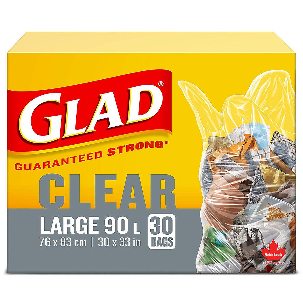 Glad Clear Recycling / Garbage Bags - 30/Box