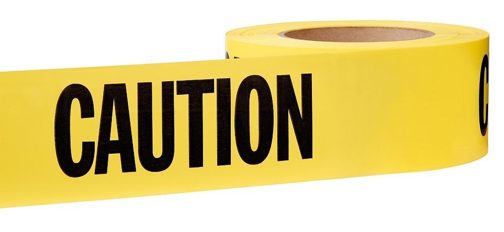 Caution Barricade Tape - 3in x 1,000ft