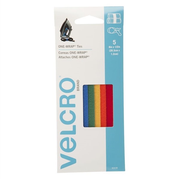 Velcro Ties - Multicolour - 5-Pack