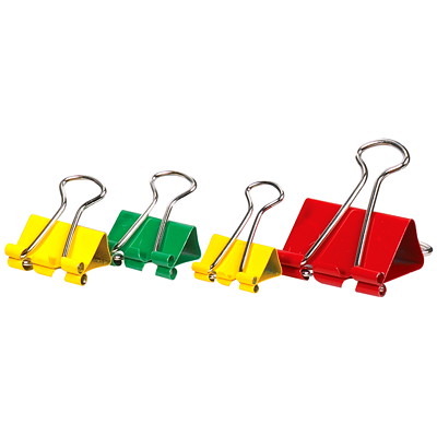 Binder Clips - Classic Colours &amp; Asst'd Sizes - 70-Pack