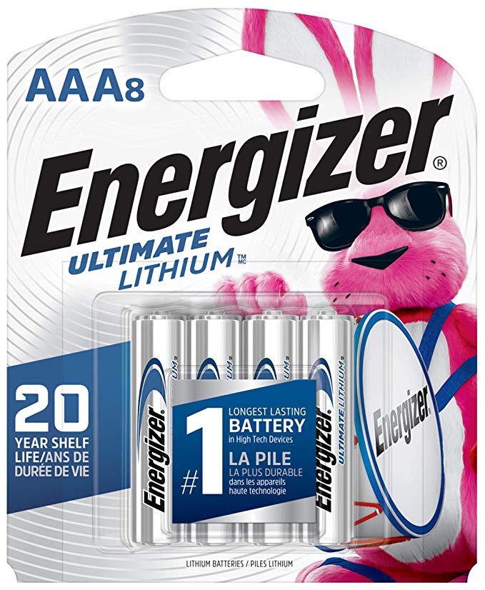 Energizer AAA Lithium Batteries - 8 Pack